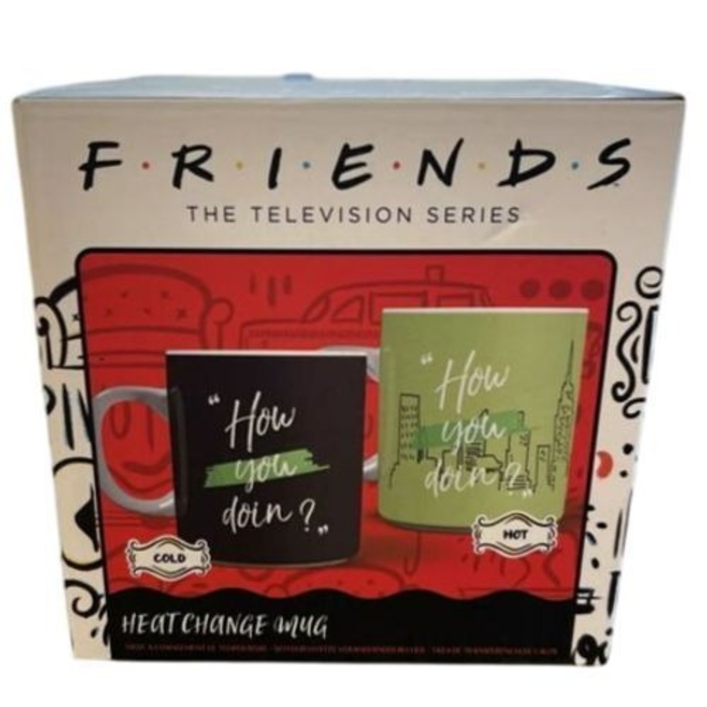 FRIENDS TELEVISION SERIES HEAT CHANGE TEA -COFFEE‎ MUG - HOW YOU DOIN?